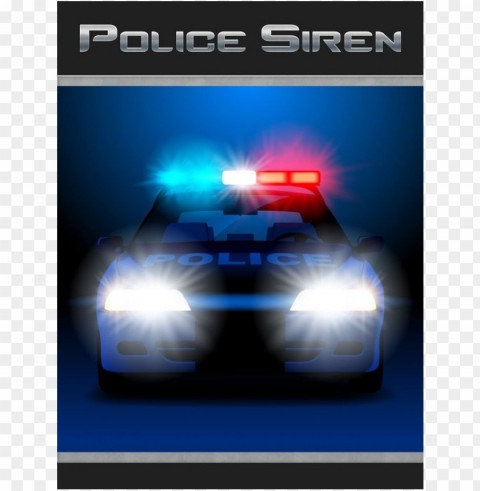 police siren lights PNG Image with Transparent Isolated Design