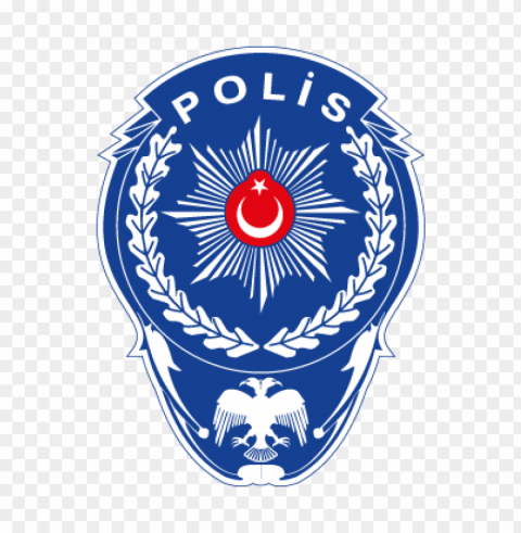 polis yildizi beyaz defneli vector logo free Transparent PNG Illustration with Isolation