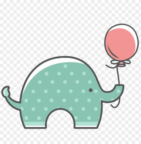 polka dot elephant Clear background PNG elements