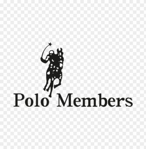 polo members vector logo free download ClearCut Background Isolated PNG Graphic Element