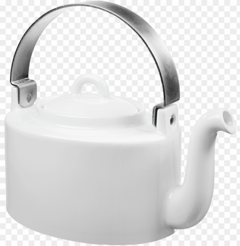 Porcelain Tea Kettle PNG Files With No Backdrop Required