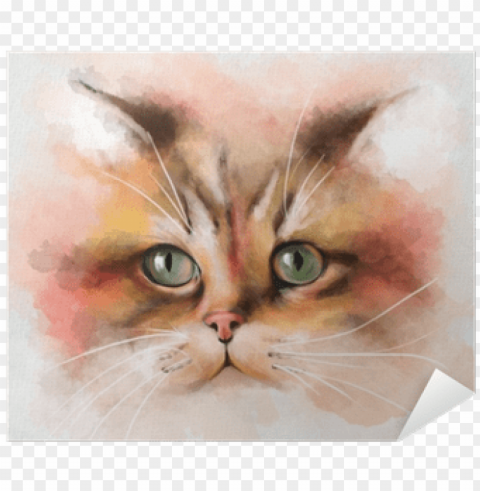 portrait of cat with large multi Transparent PNG images free download