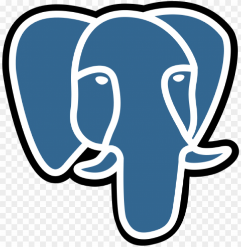 postgresql logo Clean Background Isolated PNG Graphic