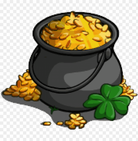 pot of gold PNG Isolated Object on Clear Background
