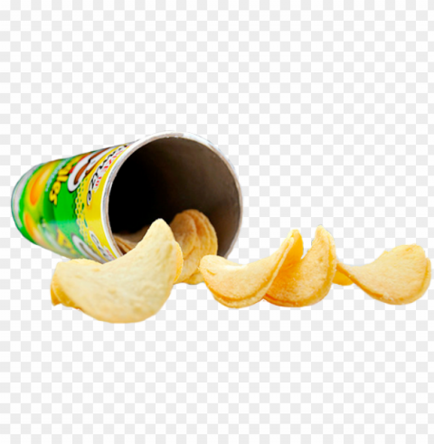 potato chips food design Transparent PNG Isolated Graphic with Clarity