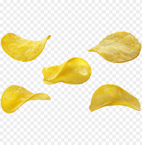 potato chips food photo Clear Background Isolated PNG Graphic