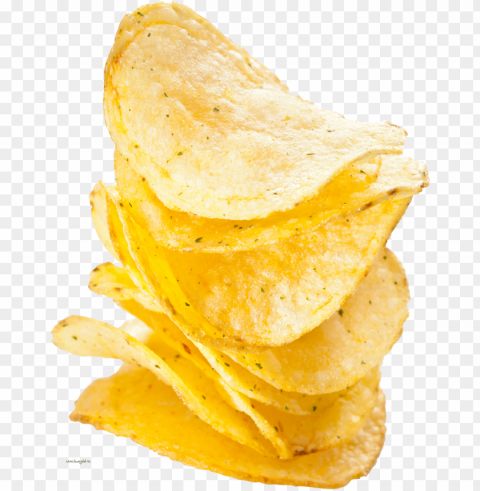 potato chips food background Transparent PNG Isolated Graphic Element