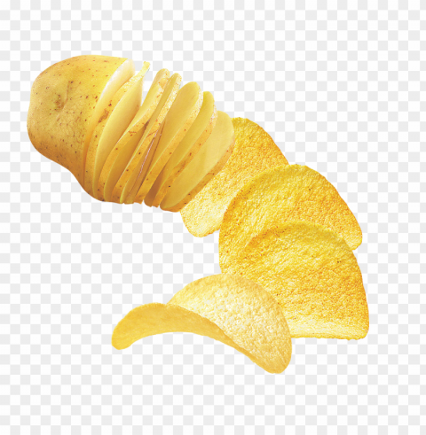 potato chips food transparent photoshop Clean Background Isolated PNG Object