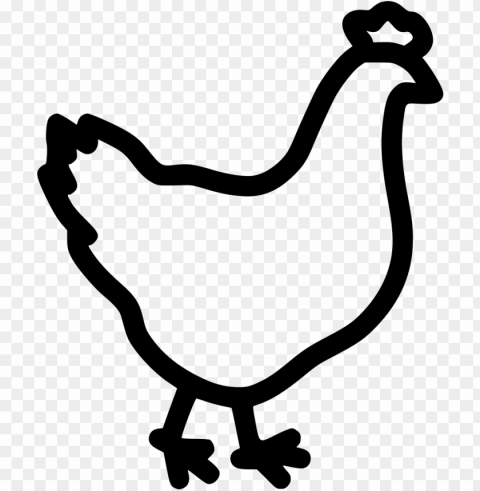 poultry icon svg Transparent PNG Isolated Object with Detail
