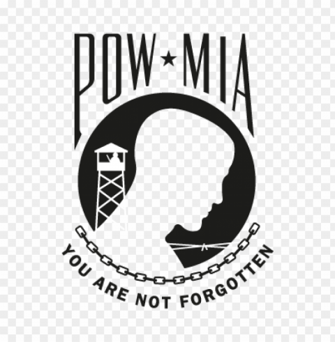 pow mia eps vector logo free download Transparent Background Isolated PNG Illustration