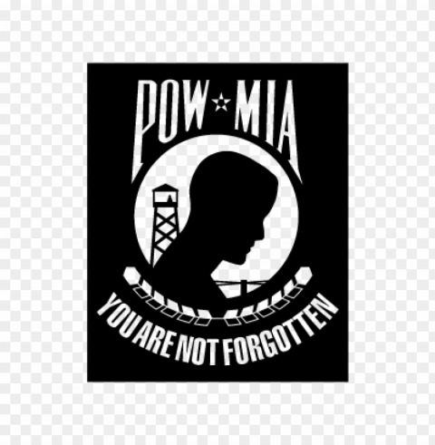 pow mia vector logo download free Clean Background PNG Isolated Art