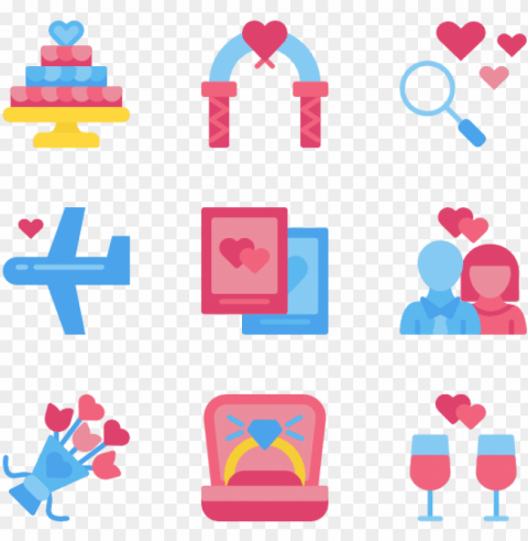 pre-wedding 20 icons - icon Transparent PNG Isolated Object Design