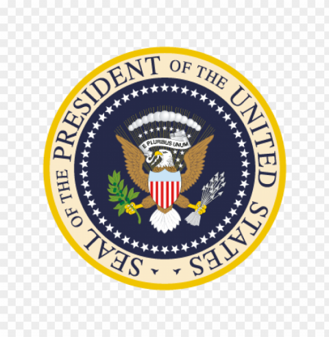 president of the united states vector logo ClearCut Background PNG Isolated Element