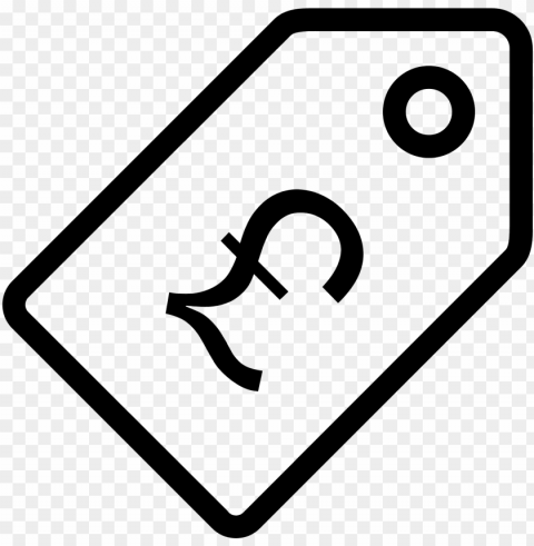 price tag pound icon - price euro icon Transparent PNG graphics complete collection