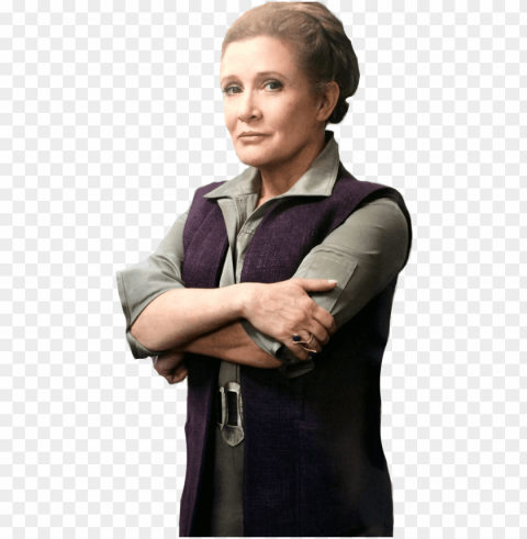 princesa leia - general organa force awakens Clear Background Isolated PNG Icon