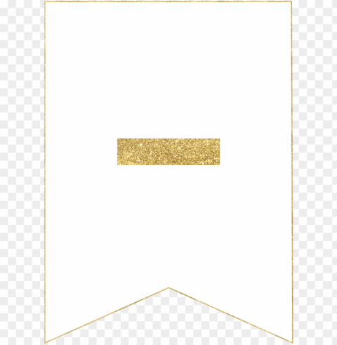 Printable Banner Gold Letter P Isolated Element In Transparent PNG
