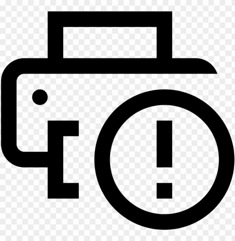 printer error icon - windows 10 print icon PNG Image with Clear Isolation