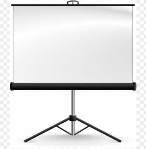 projector screen Isolated Item on Clear Background PNG