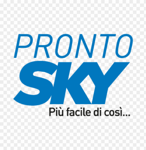pronto sky vector logo free download Clean Background Isolated PNG Design