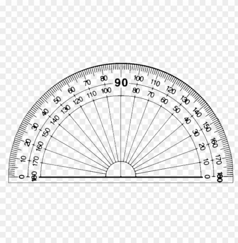 protractor PNG Graphic Isolated on Clear Background Detail