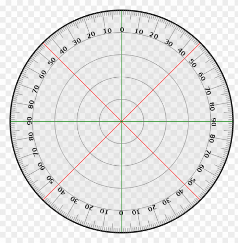 protractor PNG Graphic Isolated with Clarity