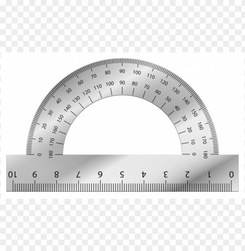 protractor PNG Graphic Isolated with Transparency