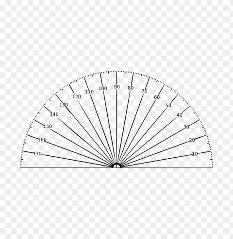 protractor PNG Graphic with Clear Isolation