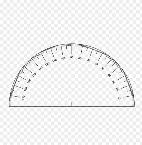 Protractor PNG Graphic With Isolated Clarity