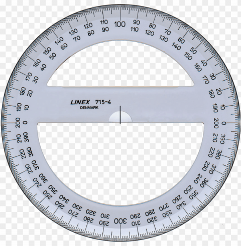 protractor PNG Graphic with Transparent Background Isolation