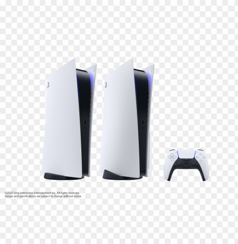 ps5 official digital edition console PNG images with transparent elements pack
