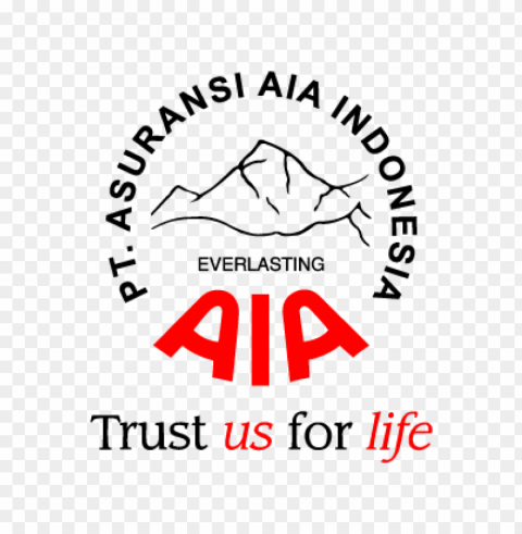 pt asuransi aia indonesia vector logo Clean Background Isolated PNG Illustration