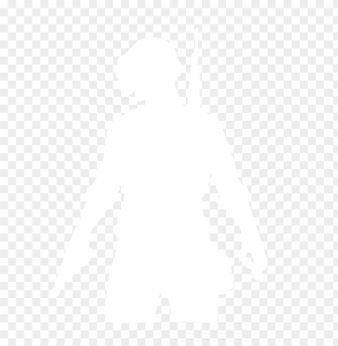 pubg white silhouette player soldier with helmet PNG images with no background needed