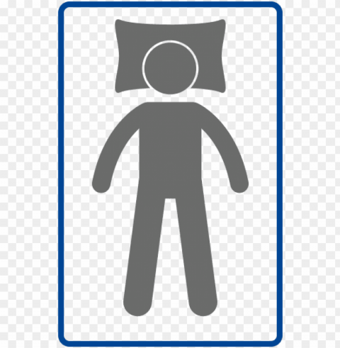 puffy mattress back sleepers icon - sleep position icon Transparent Background Isolation in PNG Format