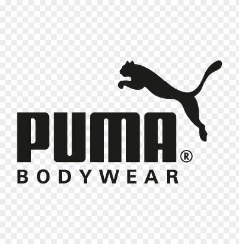 puma bodywear vector logo ClearCut Background PNG Isolation