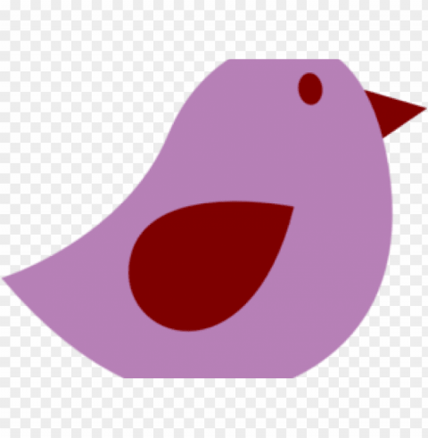 Purple Bird PNG Image Isolated With Clear Background