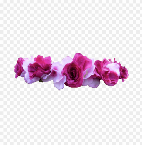 purple flower crown PNG with transparent background for free