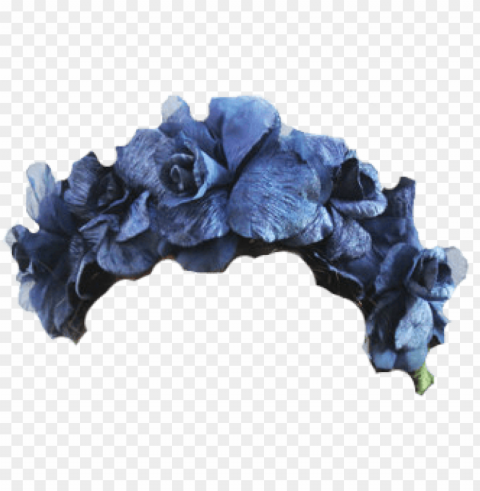 purple flower crown PNG with transparent overlay
