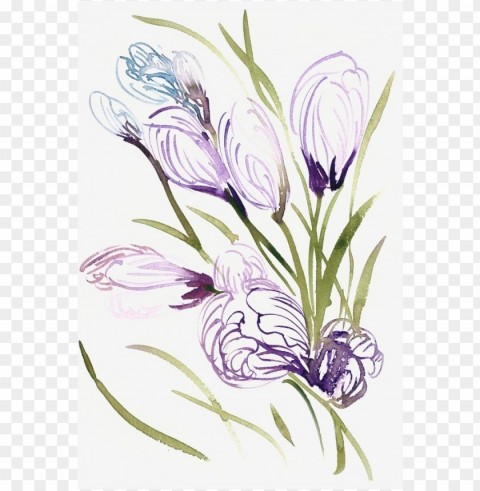 purple flower transparency Isolated Item on Clear Background PNG