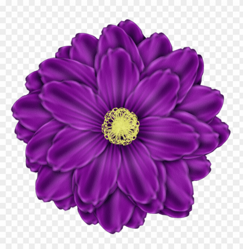 Purple Flower Transparency PNG Files With Clear Backdrop Collection