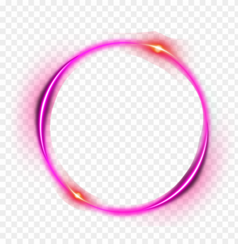 purple outline circle glow light effect Clear background PNG clip arts