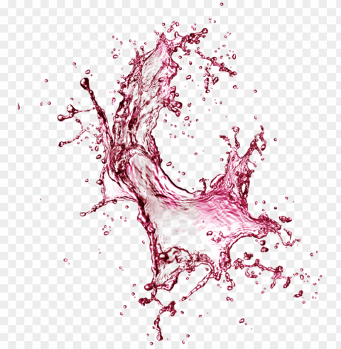 purple water splash effect element PNG with no cost