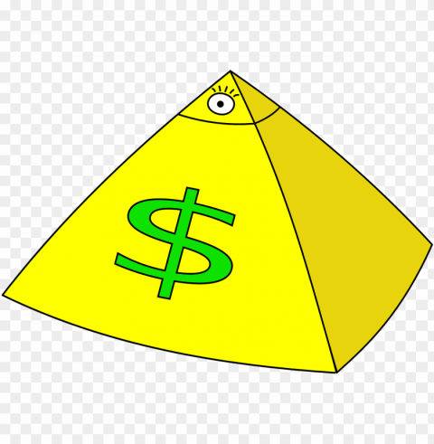 pyramid with a eye Transparent Cutout PNG Isolated Element