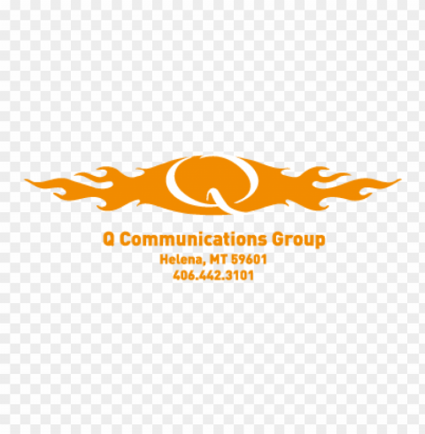 q communications vector logo free PNG transparent pictures for editing