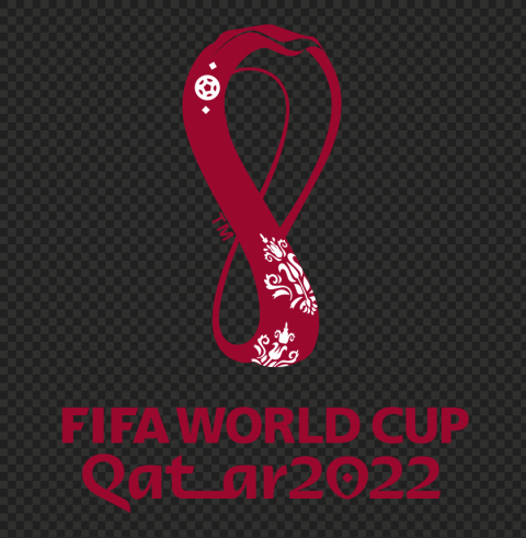 qatar 2022 world cup flat logo brown purple Isolated Artwork on Transparent Background PNG - Image ID c5c89a0c