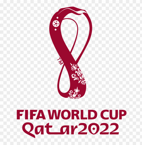 qatar 2022 world cup flat logo brown purple Isolated Artwork on Transparent PNG - Image ID e57b27e9