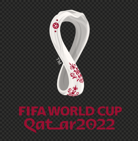 Qatar 2022 world cup logo png Isolated Artwork on Transparent Background