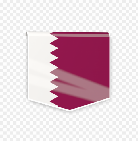 qatar flag label icon free High-definition transparent PNG