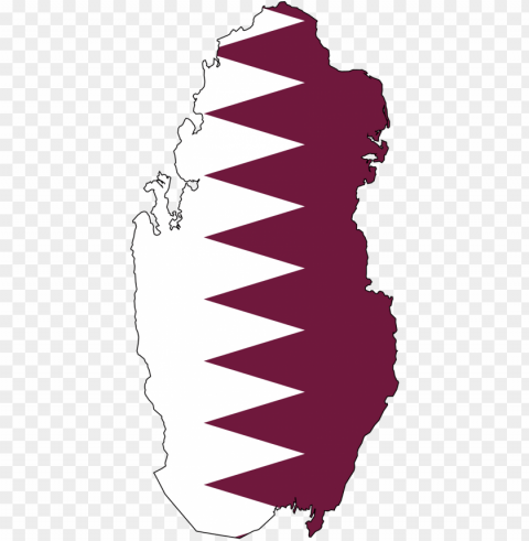 qatar flag map Clear Background Isolated PNG Icon