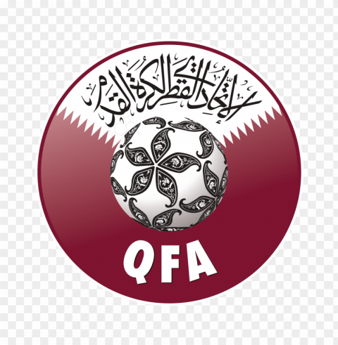 qatar football team logo Clear Background Isolated PNG Illustration
