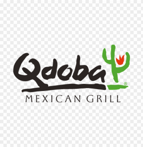 qdoba mexican grill vector logo free download Transparent Background Isolation in PNG Format